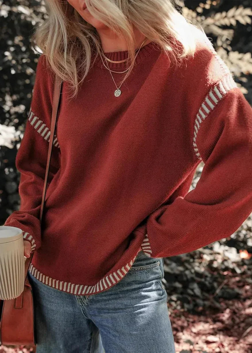 Marisa™ | Chic Contrast Sweater