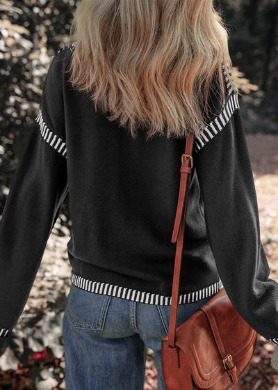 Marisa™ | Chic Contrast Sweater