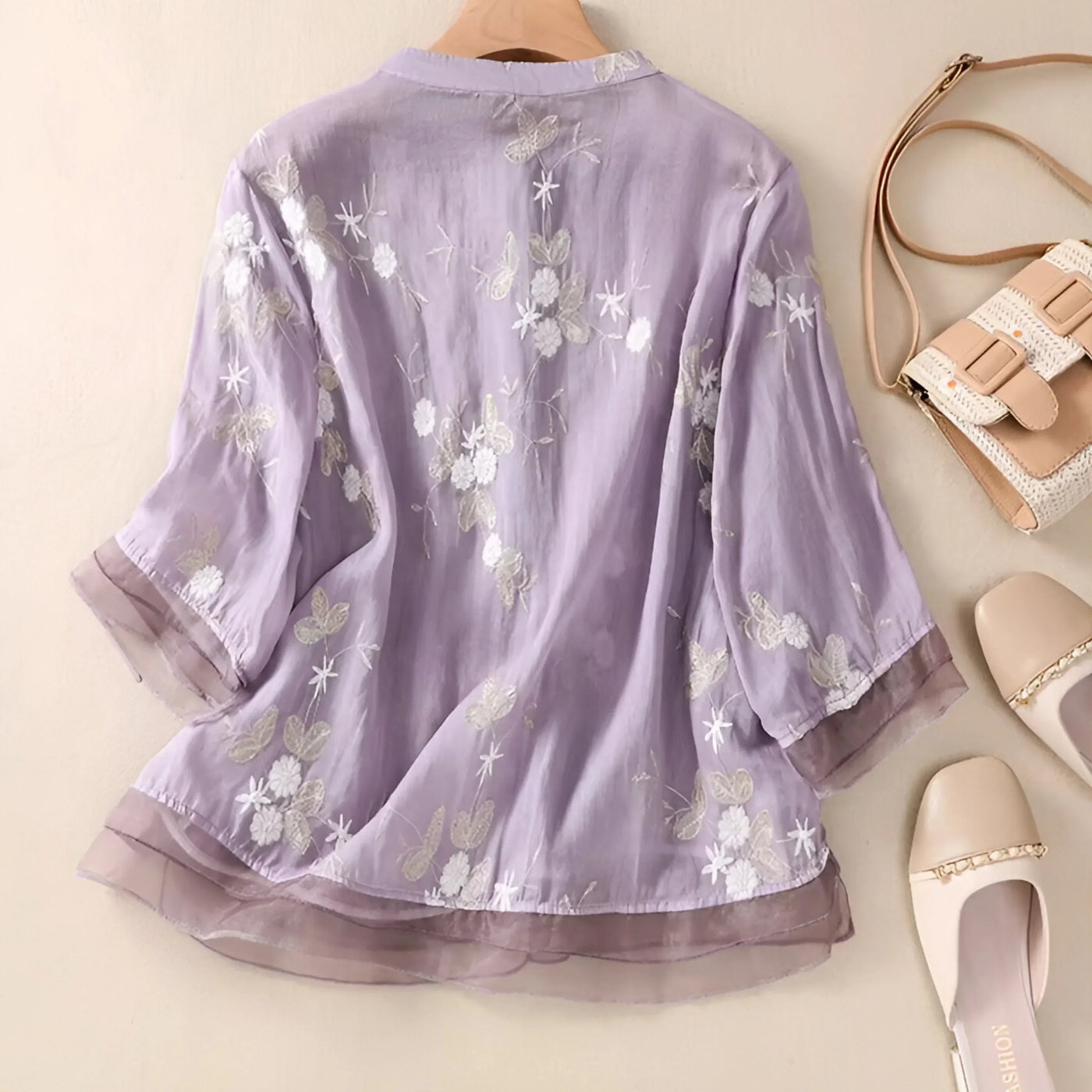 Mila™ - Embroidered Cotton Top