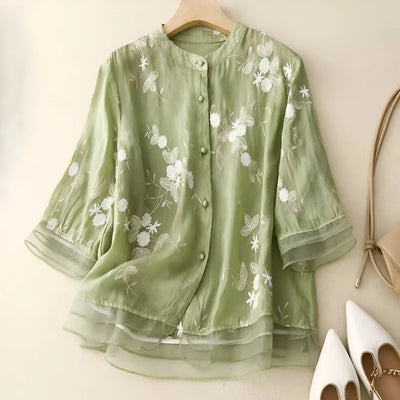 Mila™ - Embroidered Cotton Top
