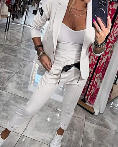 MALOU™ | TOP, JACKET AND PANTS SET