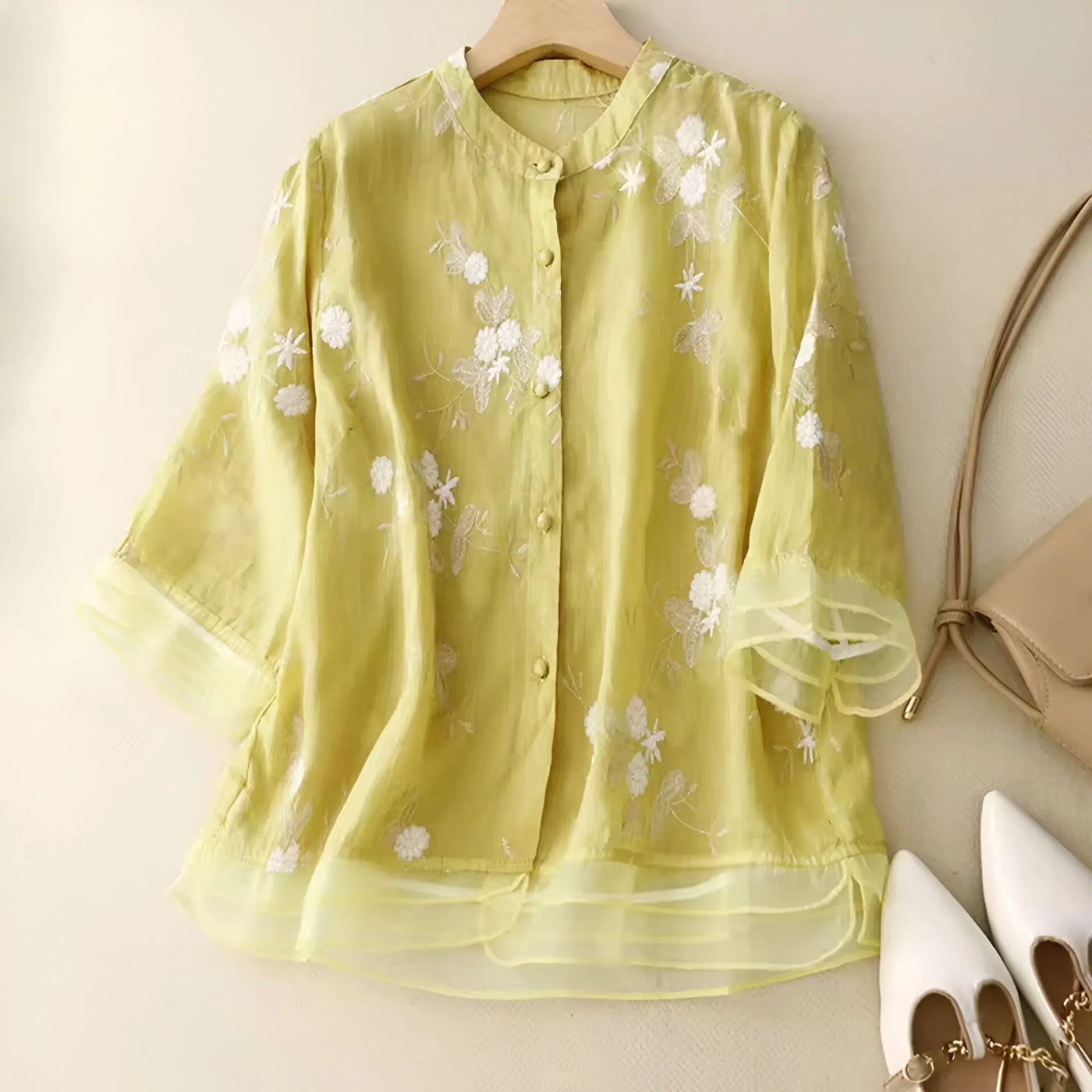 Mila™ - Embroidered Cotton Top