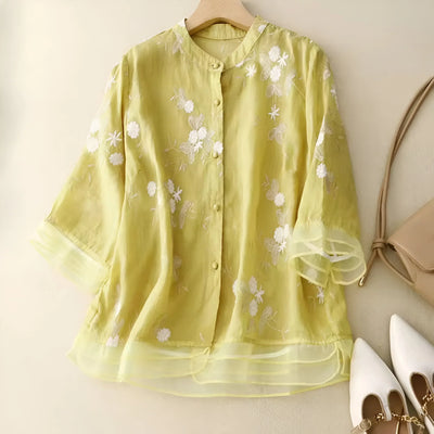 Mila™ - Embroidered Cotton Top