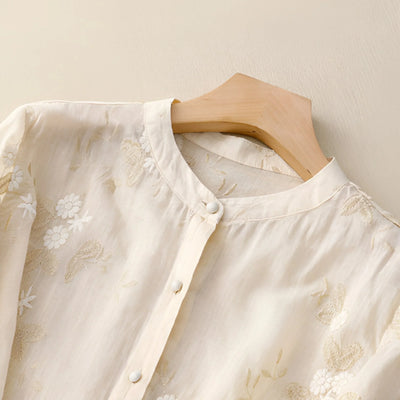 Mila™ - Embroidered Cotton Top