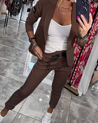 MALOU™ | TOP, JACKET AND PANTS SET
