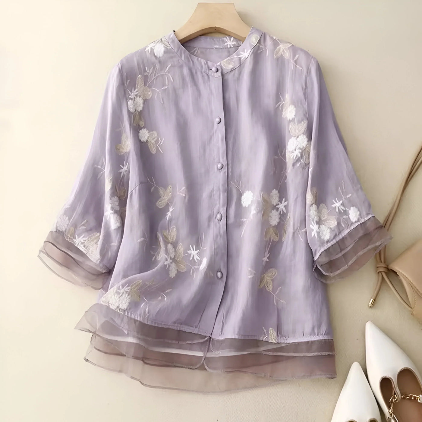 Mila™ - Embroidered Cotton Top