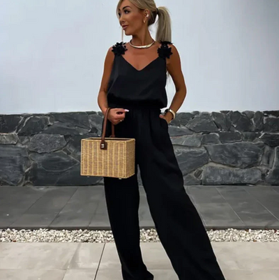 Harper | Sleeveless Wide-Leg Jumpsuit