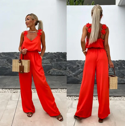 Harper | Sleeveless Wide-Leg Jumpsuit