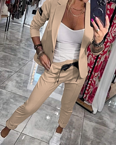 MALOU™ | TOP, JACKET AND PANTS SET