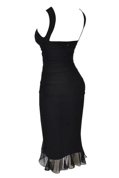 Amelia | Ruffle Detail Midi Dress