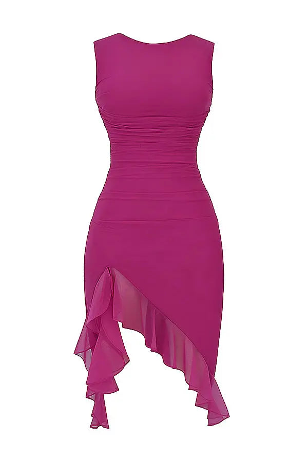 Amelia | Ruffle Detail Midi Dress