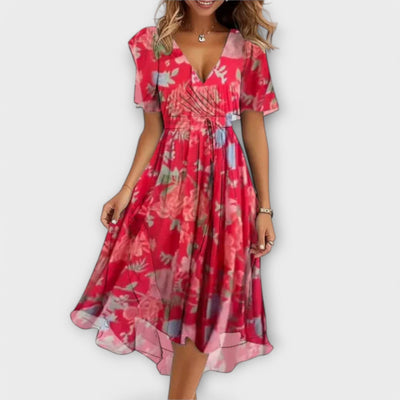 Charlotte | Timeless V-Neck Midi Dress