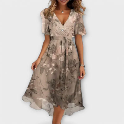 Charlotte | Timeless V-Neck Midi Dress